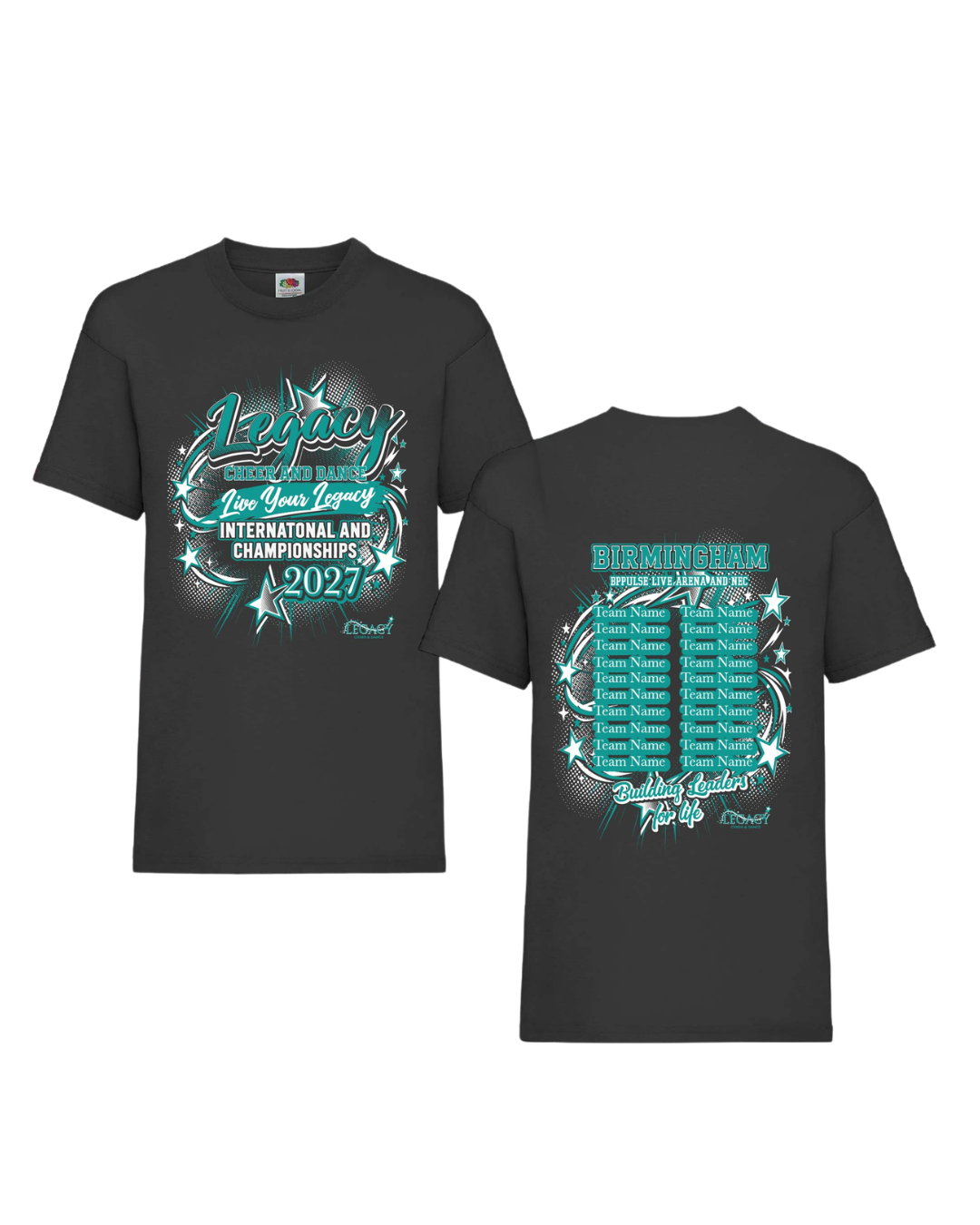 Pre Order : Live Your Legacy Commemorative Tshirt 2027 (Birmingham, May)