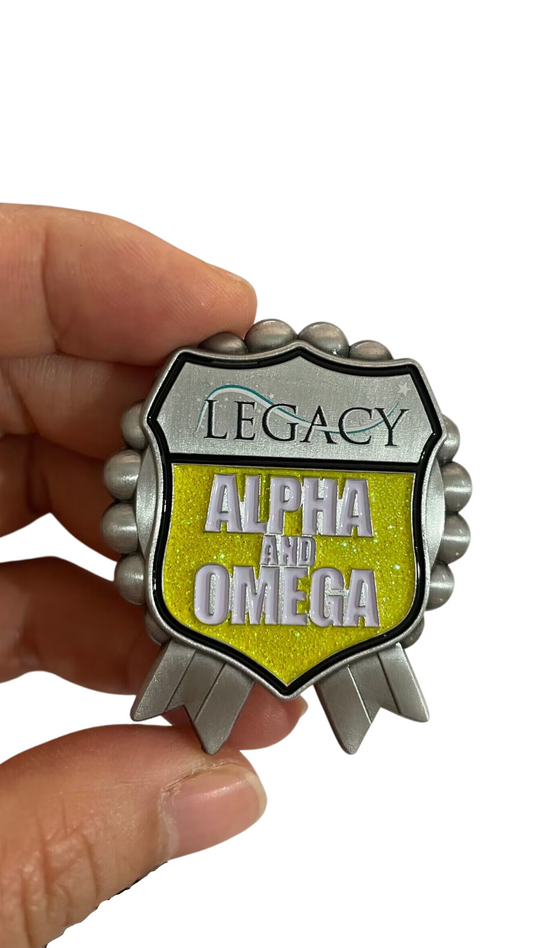 Alpha & Omega Commemorative Pin