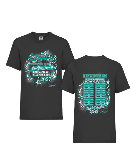 Pre Order : Live Your Legacy Commemorative Tshirt 2027 (Birmingham, May)