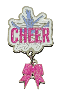 Cheer Pin with Bow